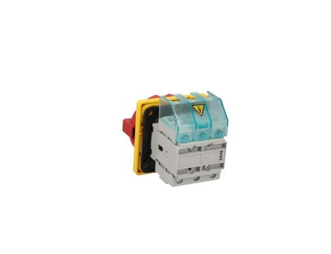Rozłącznik główny/awaryjny 3P 25A 9.5kW AC23A 400V montaż tablicowy pokrętło żółto-czerwone 4 otwory 3LD2103-0TK53