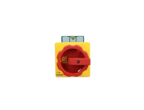 Rozłącznik główny/awaryjny 3P 32A 11.5kW AC23A 400V montaż tablicowy pokrętło otwór centralny 22.5 mm 3LD2254-0TK53