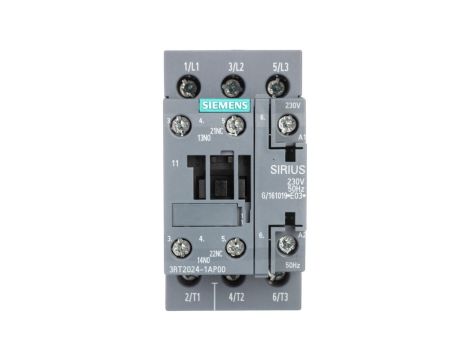 Stycznik mocy 12A 3P 230V AC 1Z 1R S0 3RT2024-1AP00