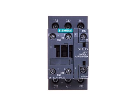Stycznik mocy 25A 3P 230V AC 1Z 1R S0 3RT2026-1AL20