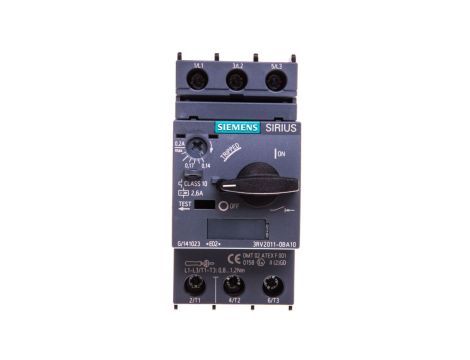 Wyłącznik silnikowy 3P 0,05kW 0,14-0,2A S00 3RV2011-0BA10
