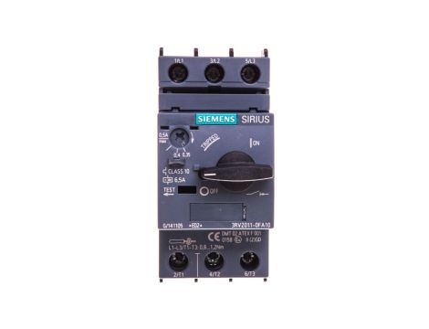 Wyłącznik silnikowy 3P 0,12kW 0,35-0,5A S00 3RV2011-0FA10