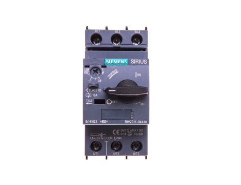Wyłącznik silnikowy 3P 0,37kW 0,9-1,25A S00 3RV2011-0KA10