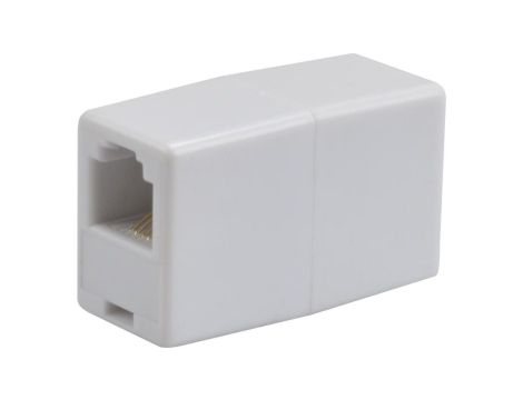 Łącznik modularny telefoniczny 2xRJ11 6p4c kat.3 typu beczka