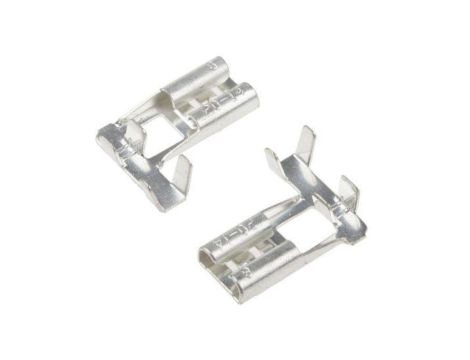 Konektor płaski Żeński 6.35 x 0.8mm długość 13.6mm Izolacja: Nieizolowane Cyna /100szt./