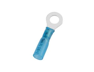 Zacisk oczkowy rozmiar przewodu 2.5mm2 O 6.4mm izolowany średnica wew 6.4mm Niebieski RS PRO /100szt./