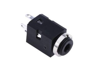 Złącze Jack 3,5 mm Żeński Stereo Montaż na panelu Czarny 500 V DC, 500 V AC /5szt./