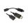 Adapter HDMI Męskie DisplayPort (1) na Żeńskie HDMI (1)