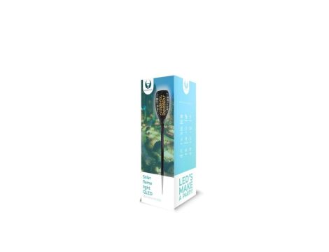 Lampa ogrodowa pochodnia 12LED 300mAh Ni-Mh solarna IP65 RTV100010