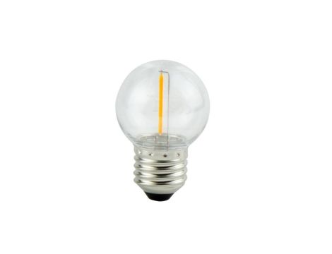 LEDOM żarówka E27 1W 2700K barwa ciepła 50lm 220-240V ozdobna FILAMENT G45