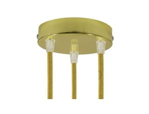 ROZETA DECO 3X METAL CYLINDER ZŁOTA
