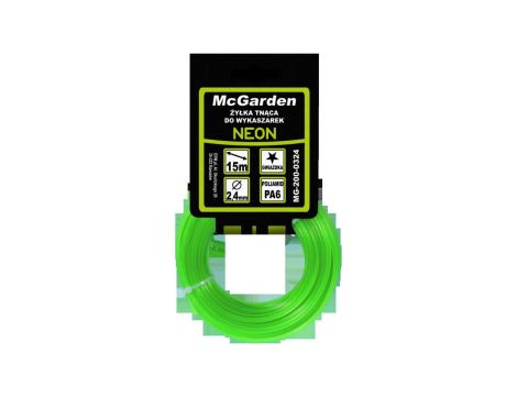 ŻYŁKA DO WYKASZARKI GWIAZDKA NEON 2,4MM 15M
