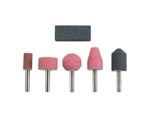 ZESTAW KAMIENI SZLIFIERSKICH TRZPIEŃ 6MM, 5SZT.