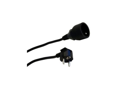 Przedłużacz 1-gniazdowy, 3m, 3x1,0mm OWY czarny 28218