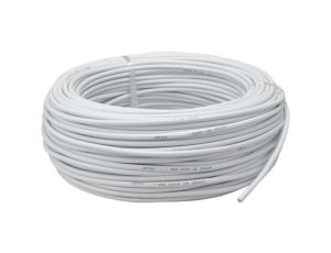 Przewód prądowy H03VV-F / OMY 300V 3x0,75 biały linka Elektrokabel /100m/