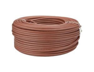 Kabel silikonowy SIHF 180C 300/500V 2x2,5 ciepłoodporny LSOH ceglasty linka TKD /100m/