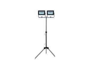 Naświetlacz FLARE 2x50W LED 8500lm 6500K, IP65 2,5m przewód gumowy, na statywie 0,8-1,22m / 47011