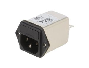 Złącze zasilające AC męskie 4A 250VAC C14 (E) 1mH FN9260B-4-06