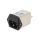 Złącze zasilające AC męskie 4A 250VAC C14 (E) 1mH FN9260B-4-06