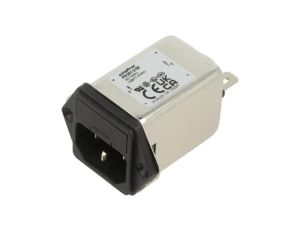 Złącze zasilające AC męskie 2A 250VAC C14 (E) 2,7mH FN261-2-06