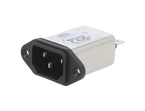 Złącze zasilające AC męskie 6A 250VAC C14 (E) 780uH FN9222-6-06