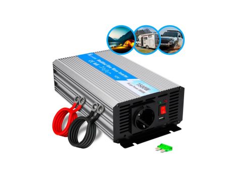 Przetwornica napięcia samochodowa 12V, 1500W czysty sinus Extralink OPIP-1500W