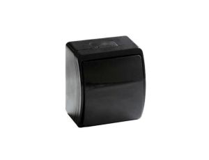 ViPlast Koala łącznik jednobiegunowy IP44 natynkowy czarny