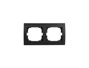 Kanlux Mowion LOGI 02-1470-042 czrny mat, ramka podwójna pozioma