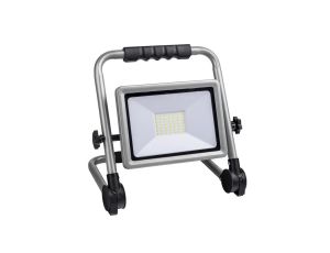 Oprawa przenośna Flexi 50W LED, 4000lm, 4000K, 1,5m guma, składany stojak, srebrna / 47994