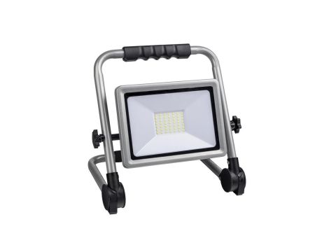 Oprawa przenośna Flexi 50W LED, 4000lm, 4000K, 1,5m guma, składany stojak, srebrna / 47994