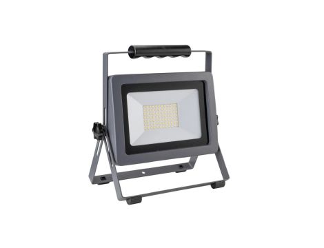 Naświetlacz FLARE 70W LED 5950lm 6500K, IP65, przewód gumowy 1,5m srebrna / 47010