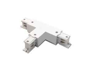 Łącznik Potrójny Trójnik do Listw Szynowych Trójfazowych Biały