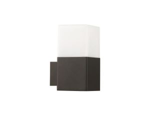 Kinkiet Ogrodowy LED E27 NEW YORK Prosty 16cm Grafitowy - GOLDLUX