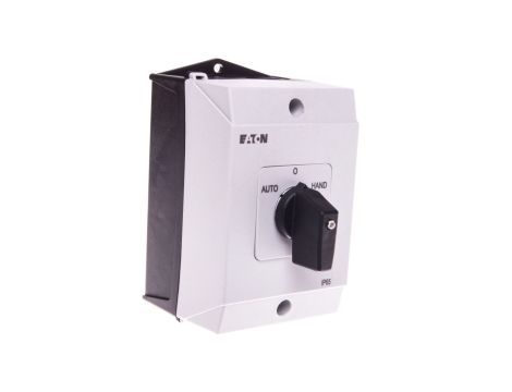 Łącznik krzywkowy HAND-0-AUTO-START (z samopowrotem) 20A 2P w obudowie T0-2-15907/I1 207095