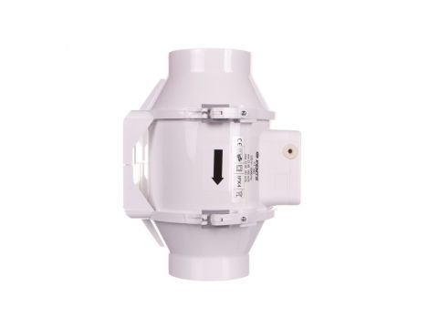 Wentylator kanałowy fi 100 230V 33W 187m3/h 36dB o przepływie mieszanym TT100