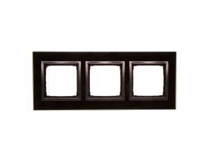 Simon 54 Nature Ramka potrójna szkło ZASTYGŁA LAWA DRN3/73