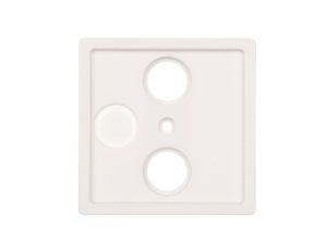 Berker Q.1/Q.3 Płytka czołowa do gniazda antenowego RTV 2- i potrójnego biały aksamit 12036089