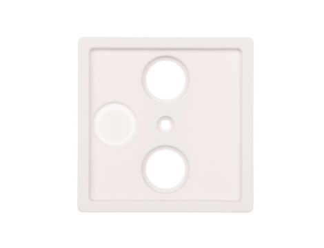 Berker Q.1/Q.3 Płytka czołowa do gniazda antenowego RTV 2- i potrójnego biały aksamit 12036089