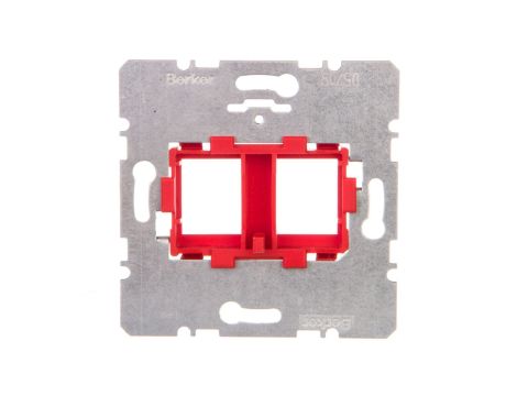 Berker R.1/R.3 Płytka nośna z czerwonym elem.mocujacym podwójna 454101