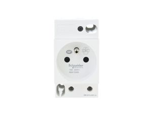 Gniazdo modułowe 2P+Z 16A 250V na szynę iPC A9A15306