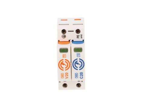 Ogranicznik przepięć Typ T2 1P+N 40kA 280V V20-1+NPE-280 5095251