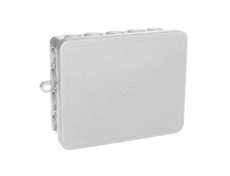 Puszka n/t odgałęźna 125x100x40mm 18 przepustów IP55 A 18 jasnoszara 2000410 /10szt./