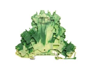 Złączka szynowa 3-piętrowa 2,5mm2 żółto-zielona 2002-3207 TOPJOBS