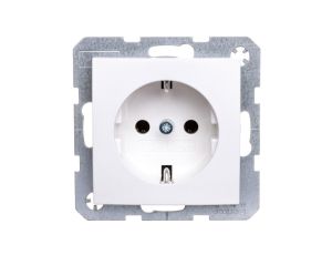 B.Kwadrat/S.1/B.3/B.7 Gniazdo pojedyncze z/u SCHUKO biały 47431909