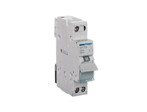 Przełącznik modułowy zasilania I-0-II (sieć-agregat) 25A 1P SFT125