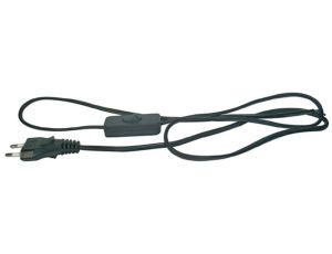 Przewód przyłączeniowy wyłącznikiem KF-HK-1 H03VVH2-F 2x0,75 3m czarny S09273