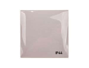 Integro Flow Ramka pojedyncza z pokrywą z nadrukiem IP44 szara 918282597