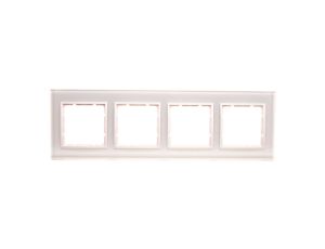 Berker B.7 Glas Ramka szklana poczwórna śnieżnobiała 10146909