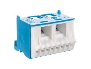Blok samozaciskow 63A QC niebieski 10 przyłączy 33x45x34mm KN10N