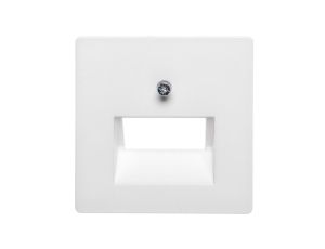Berker Q.1 Element centralny do gniazda przyłączeniowego UAE podwójnego śnieżnobiały aksamit 14096089